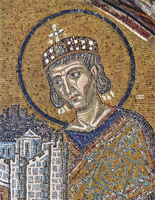 Imperatore Costantino, mosaico