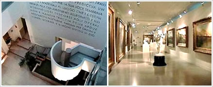Interno della Galleria d'Arte Moderna del Museo Revoltella di Trieste